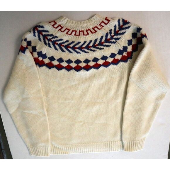 The Men's Store Bloomingdale's Sz XL Wool Geo-Stripe Crewneck Sweater $168 - Picture 2 of 8